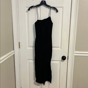 Petal and Pup Black Midi Dress